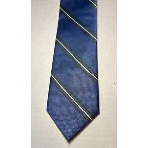 Bar III Tie Silk Blue American Stripes 2.34 X 60 Academic Office Interview